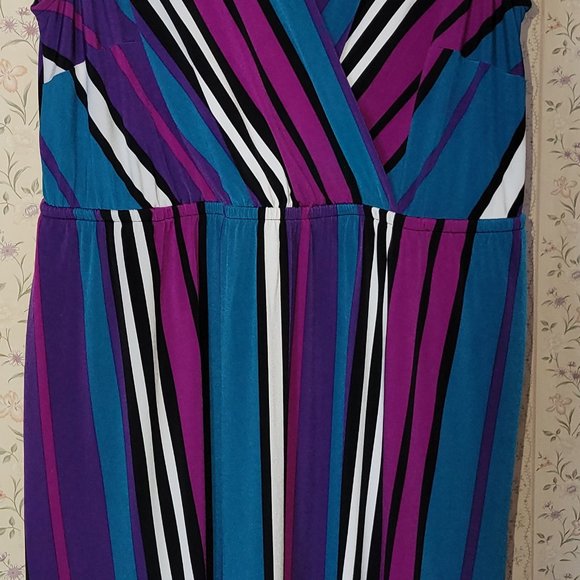 14/16 Lane Bryant sleeveless dress w/pockets - Picture 2 of 2
